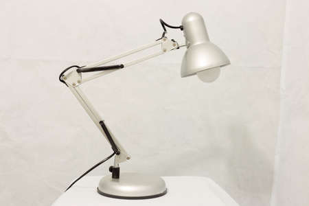 lamp on the table in whiteの写真素材