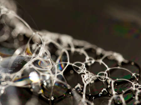 closeup Soap foam and bubbles background soapの写真素材