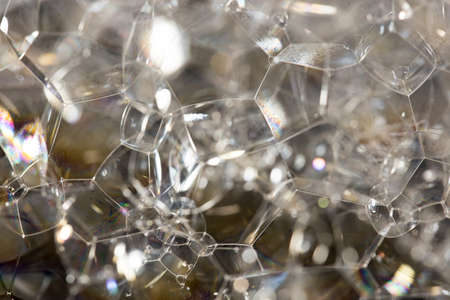 closeup Soap foam and bubbles background soapの写真素材