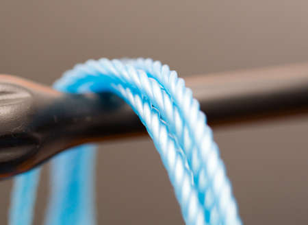 plastic rope macroの写真素材
