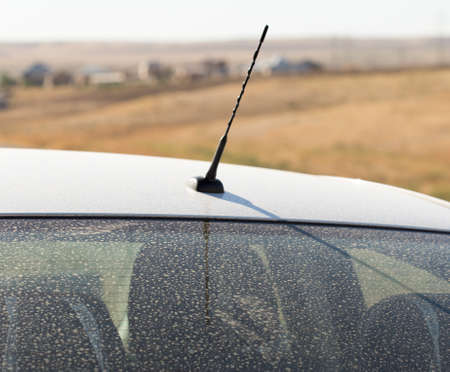 Dirty car glass texture. Background and texture.の写真素材