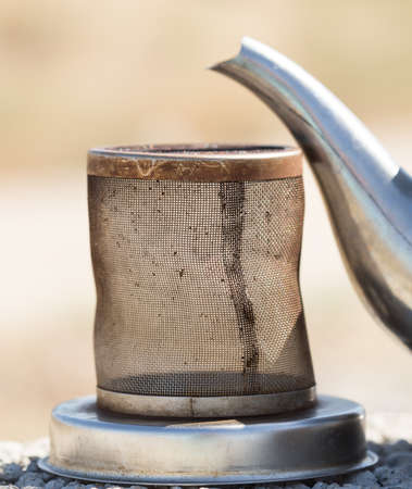 Zinc iron teapotsの写真素材