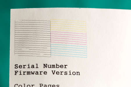 Photo proven ink printer paper with numbers as a list
