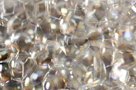 closeup Soap foam and bubbles background soap