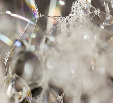 closeup Soap foam and bubbles background soapの写真素材