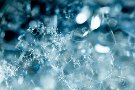 closeup Soap foam and bubbles background soapの写真素材