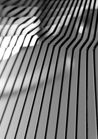 abstract of oblique metal line for background usedの写真素材