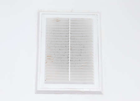 White grille for air on the wallの写真素材