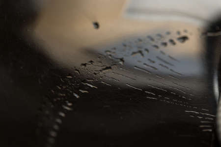 raindrops on a windshieldの写真素材