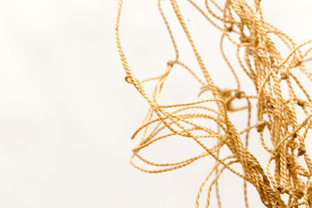 Rope isolated on white backgroundの写真素材