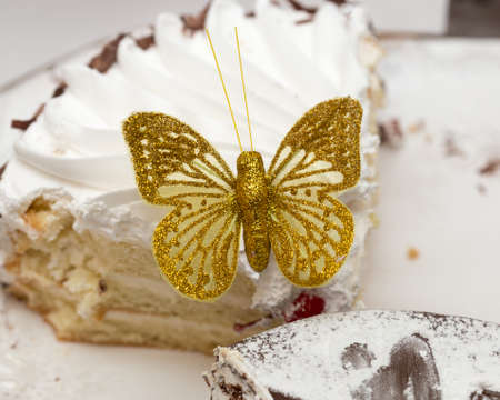 butterfly cakeの写真素材