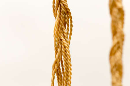 Rope isolated on white backgroundの写真素材