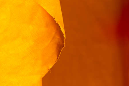 yellow fabric close upの写真素材