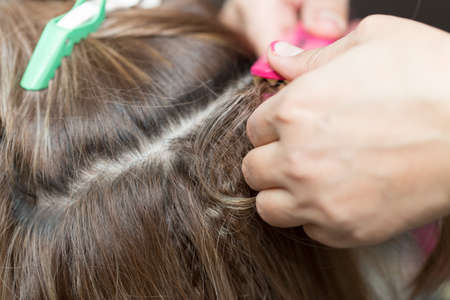 professional hair styling