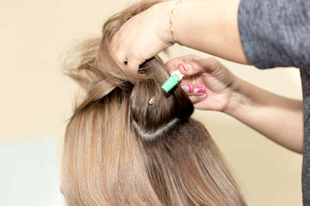 professional hair styling