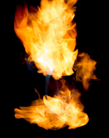 beautiful flame of fireの写真素材