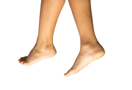 legs on a white background