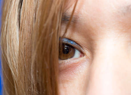 girl eyes macroの写真素材