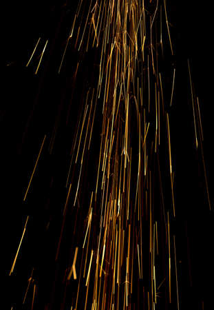 Bulgarian spark on black backgroundの写真素材
