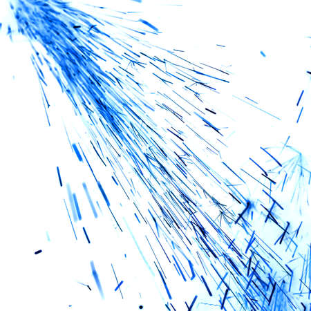 inversion or reverse black background defocused round sparks on a white backgroundの写真素材