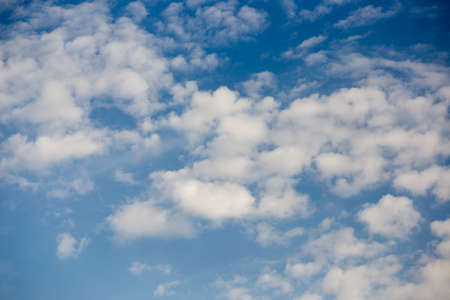 blue sky with cloud closeupの写真素材