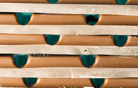 Stack of chocolate brownの写真素材
