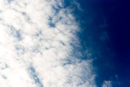 beautiful floating clouds in the blue skyの写真素材