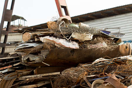 scrap-metal backgroundの写真素材