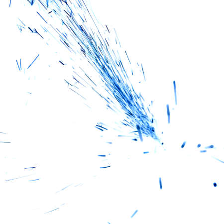 inversion or reverse black background defocused round sparks on a white backgroundの写真素材