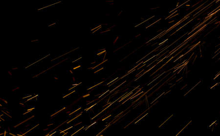 Bulgarian spark on black backgroundの写真素材