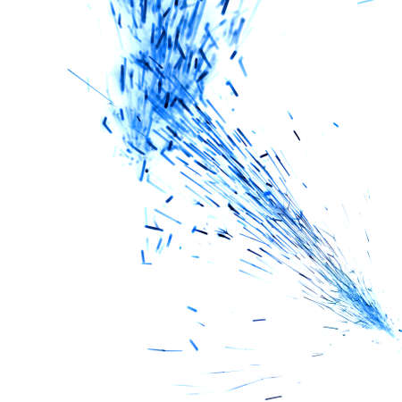 inversion or reverse black background defocused round sparks on a white backgroundの写真素材