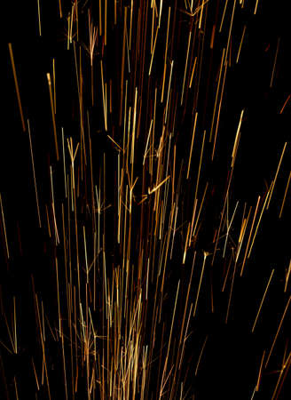 Bulgarian spark on black backgroundの写真素材