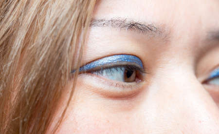 girl eyes macroの写真素材