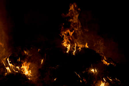 burning trashの写真素材