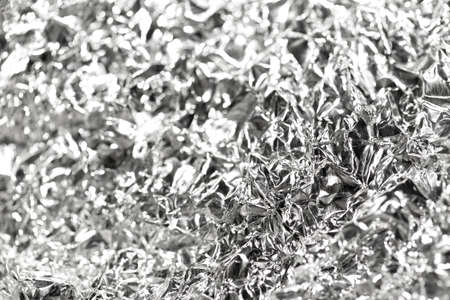 silver foil as a backgroundの写真素材