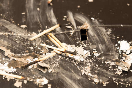 the texture of the paper ash and matchesの写真素材