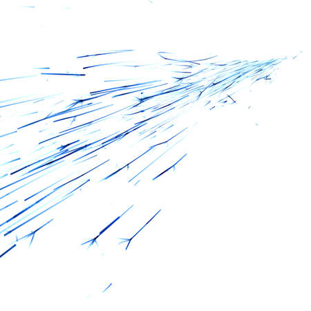 inversion or reverse black background defocused round sparks on a white backgroundの写真素材