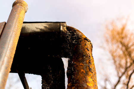 pipe in the streetの写真素材