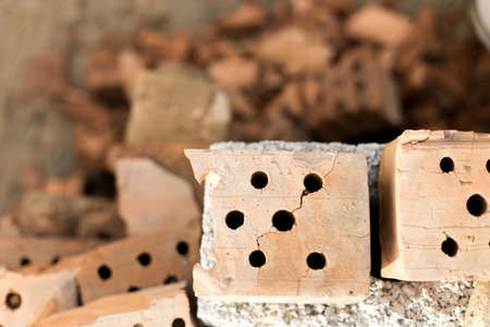 broken bricksの写真素材