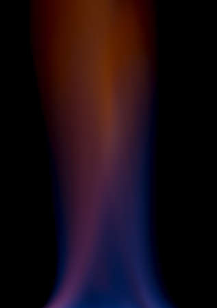 flames as the Northern Lights on a black backgroundの写真素材