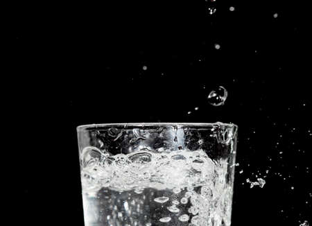 a glass of water close-up