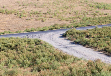 Intersection in the fieldの写真素材