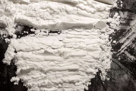 Powder of cocaine macro