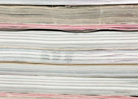 side view of old book, macroの写真素材