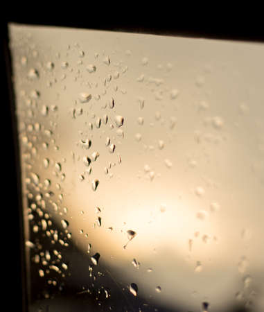 Raindrops on the windshield