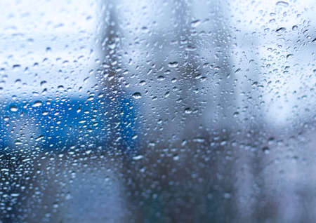Raindrops on the windshield