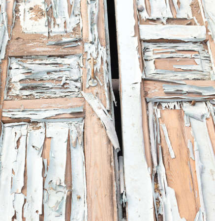 Old paint on a wooden door