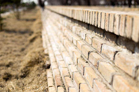 Background made of bricksの写真素材