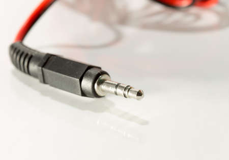 earphone plug macroの写真素材