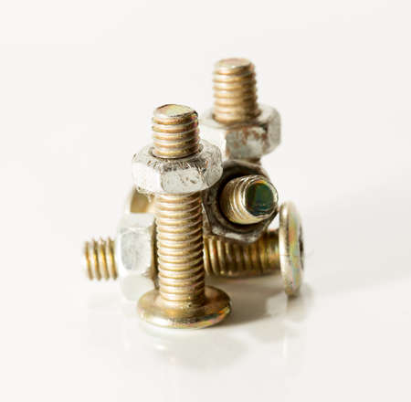 bolts on a white background